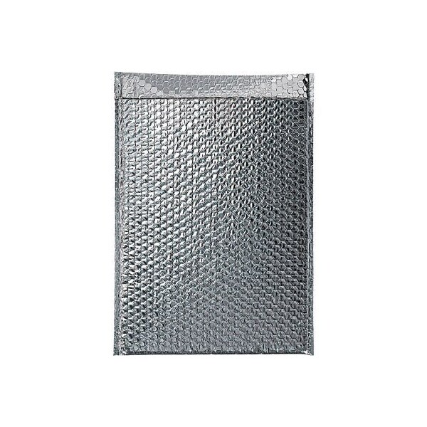 Box Packaging Global Industrial Cool Shield Thermal Bubble Mailers 12inW x 17inL Silver 50/Pack B1645980 - main